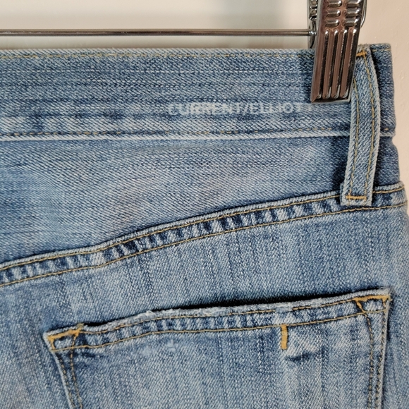 Current/Elliott Unisex Button-Fly Denim Shorts Women's 26 / Men's 29 - Picture 9 of 9